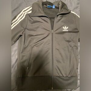 Adidas Black Jacket with White Accents